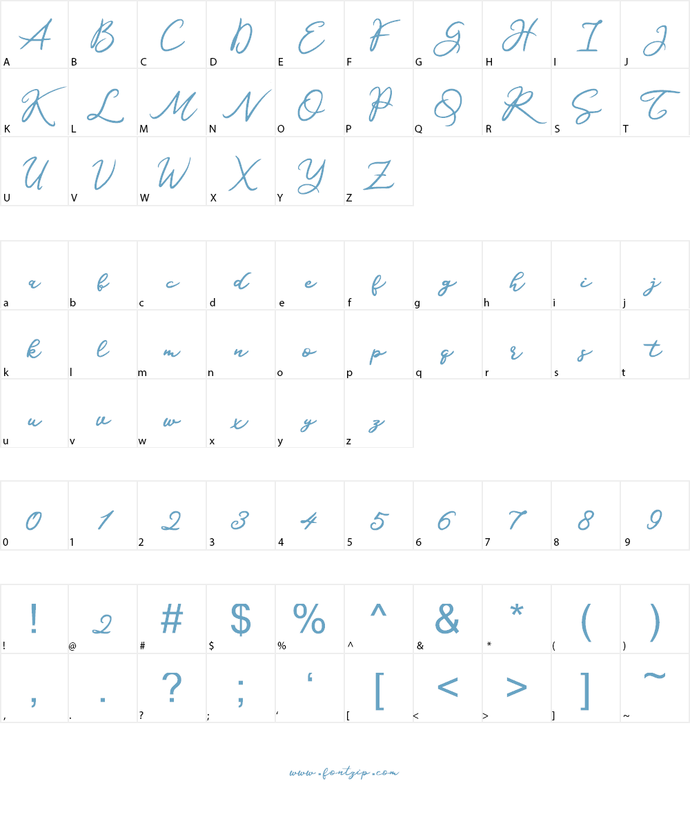 Katrine Holland Font Character